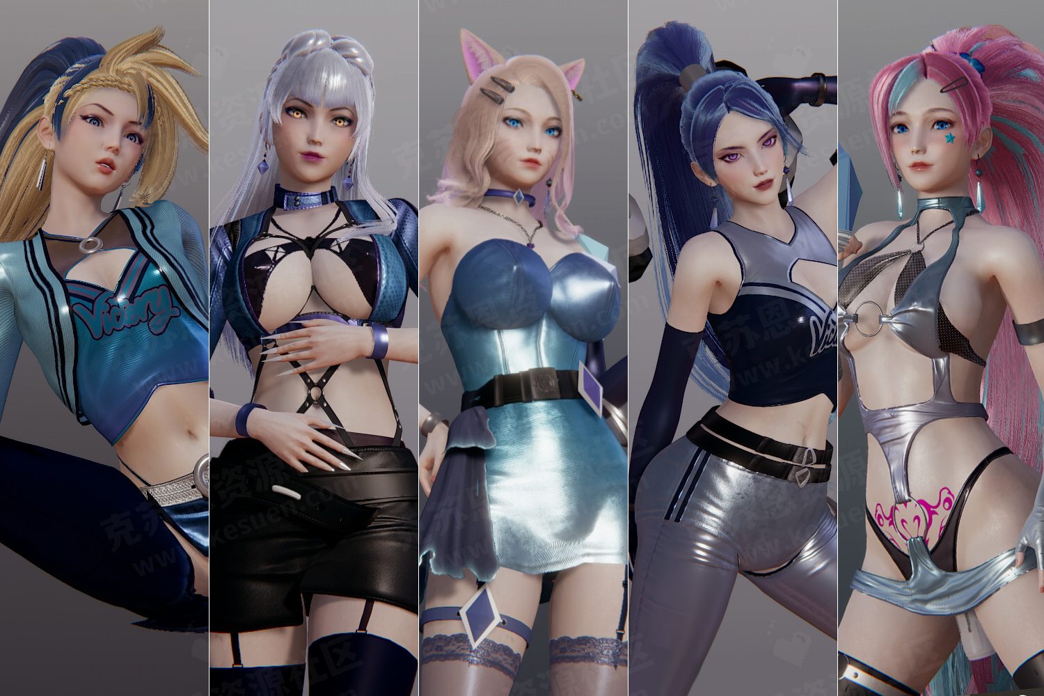 【洛熙】KDA allout 全团合集 5张角色卡-VAM®克苏恩资源社区