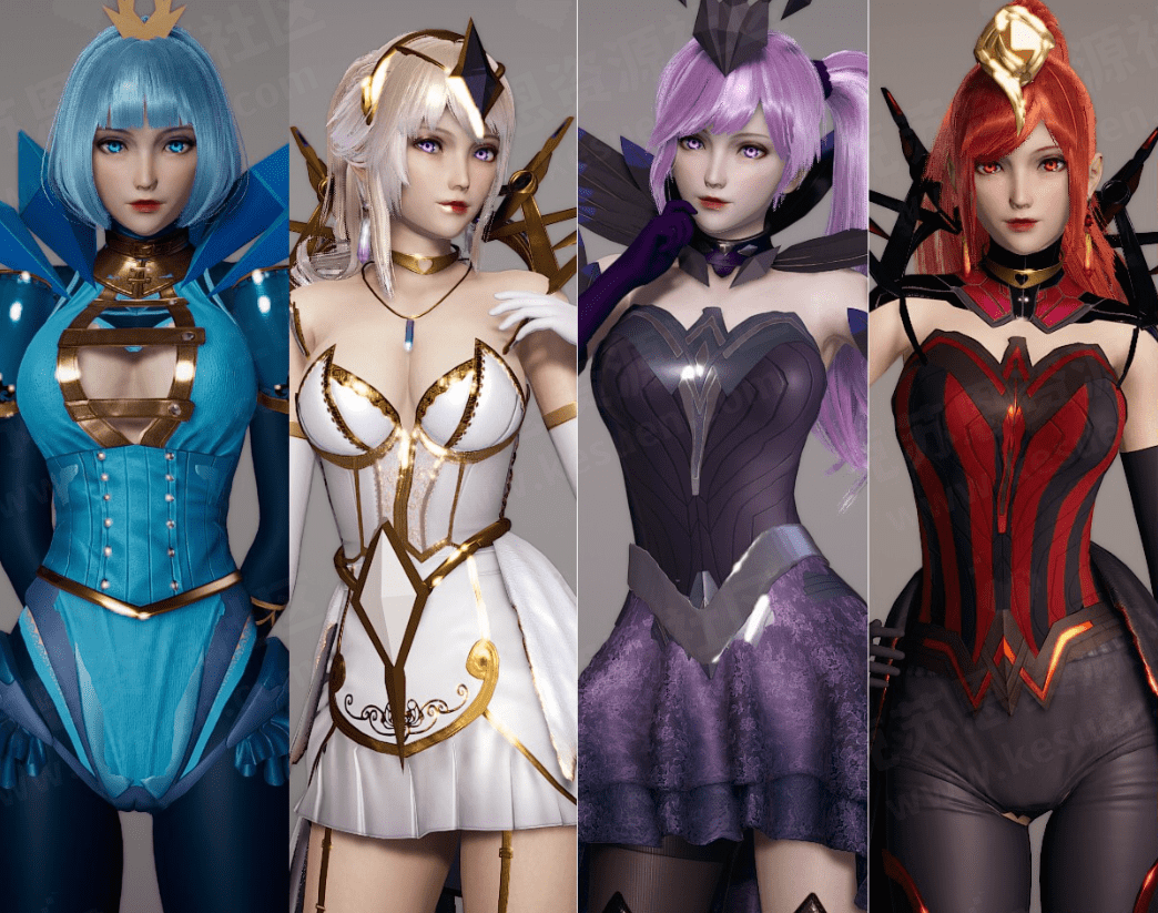 【洛熙·英雄联盟】大元素使-冰霜·光明·黑暗·熔岩角色卡合集 4张角色卡-VAM®克苏恩资源社区