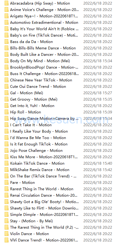 【VMD】TikTok短视频跳舞数据-2023.1.11-VAM®克苏恩资源社区