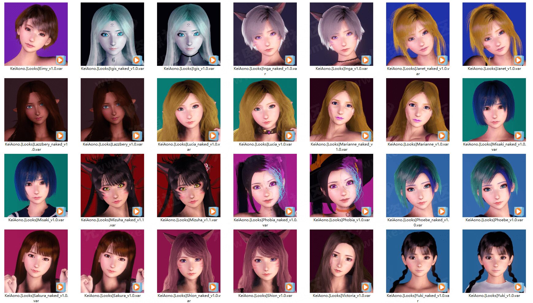 keiaono人物合集【更新至2022.11】-VAM®克苏恩资源社区