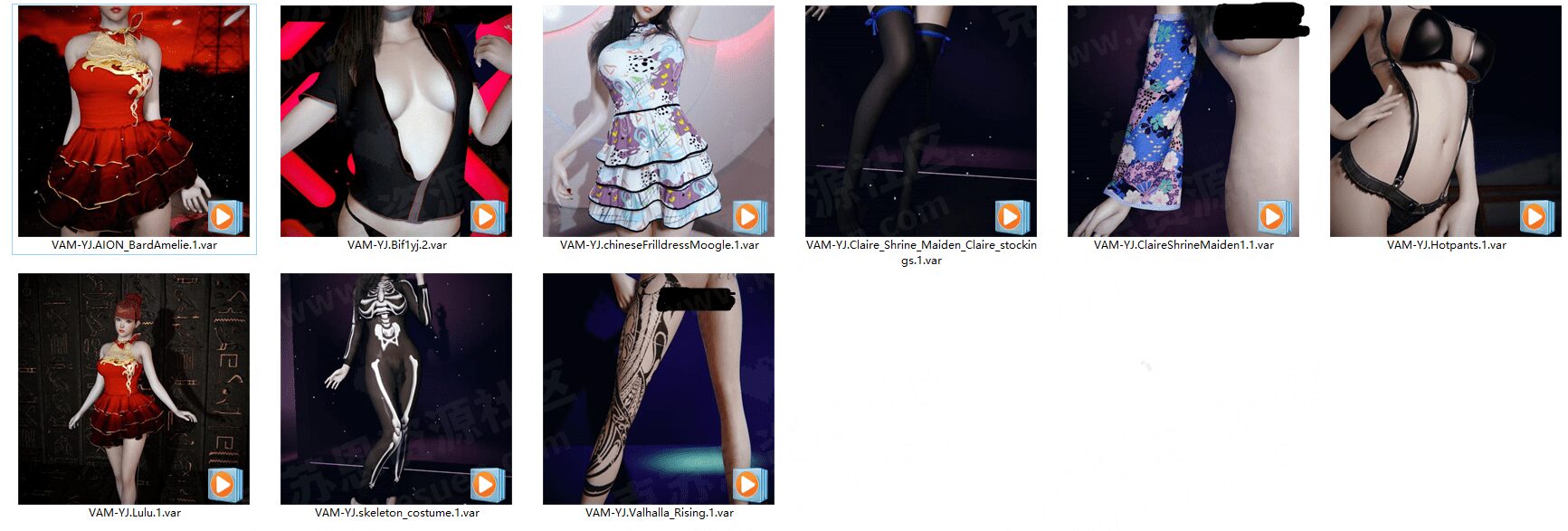 YJ服饰+人物【2023.4月更新资源】-VAM®克苏恩资源社区