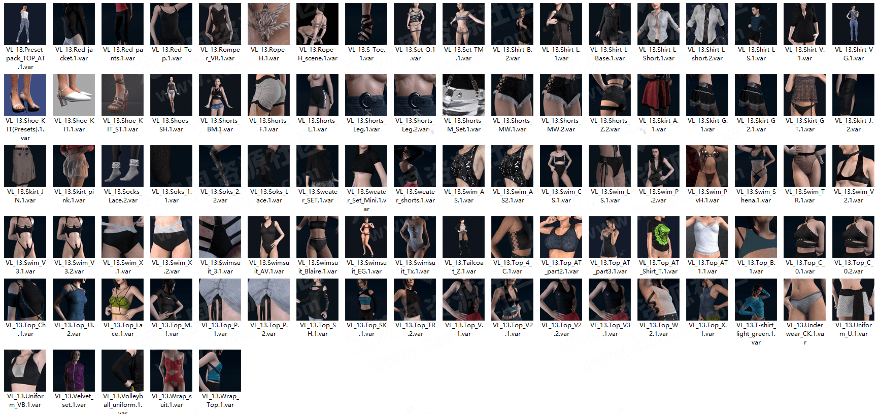 图片[2]-VL_13服装合集-VAM®克苏恩资源社区