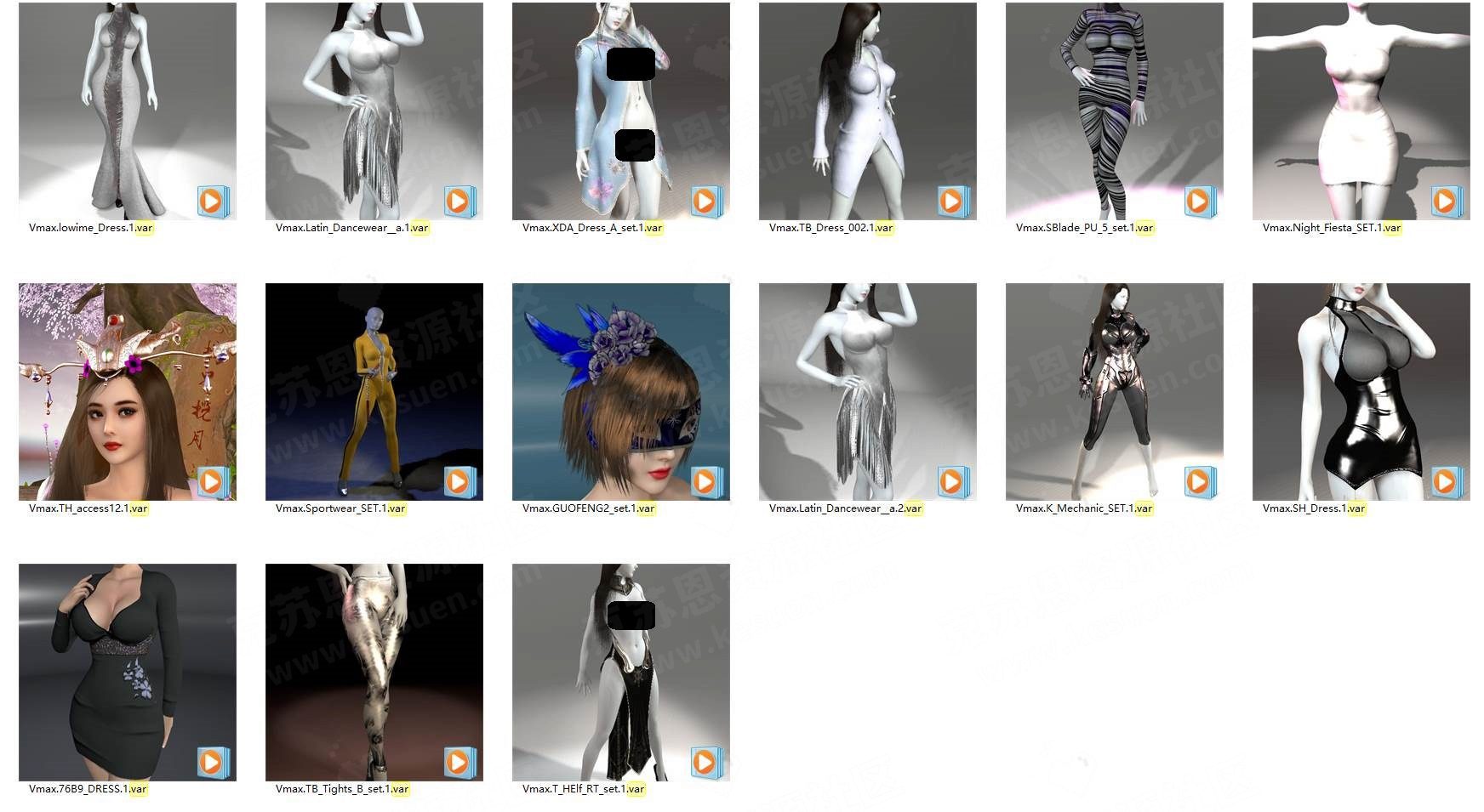 Vmax1-3月服饰合集-VAM®克苏恩资源社区