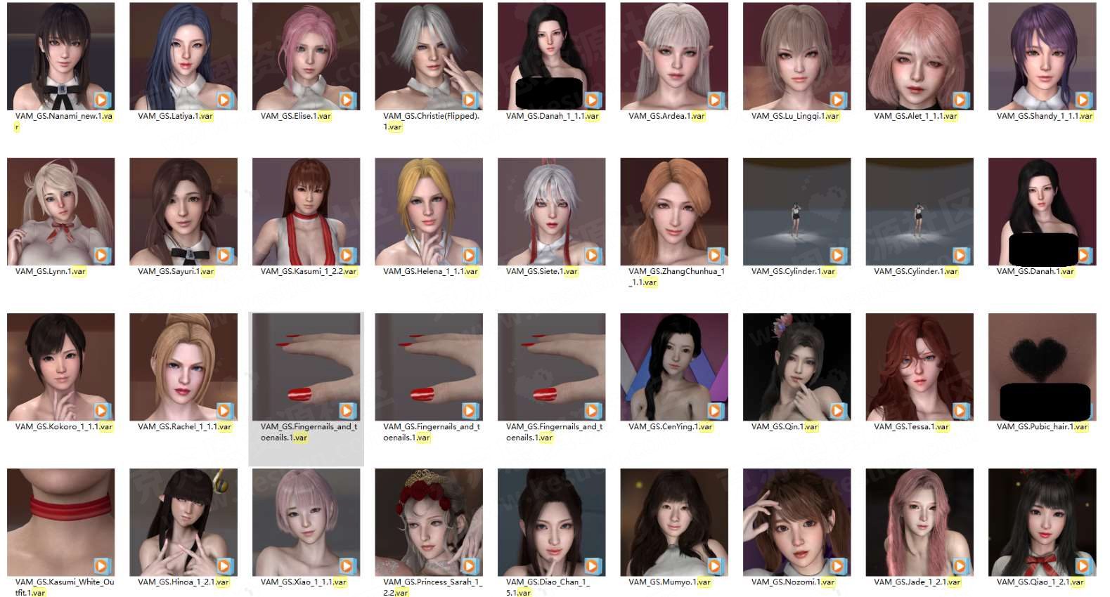 图片[3]-VAM_GS人物合集【更新至2023.10】-VAM®克苏恩资源社区