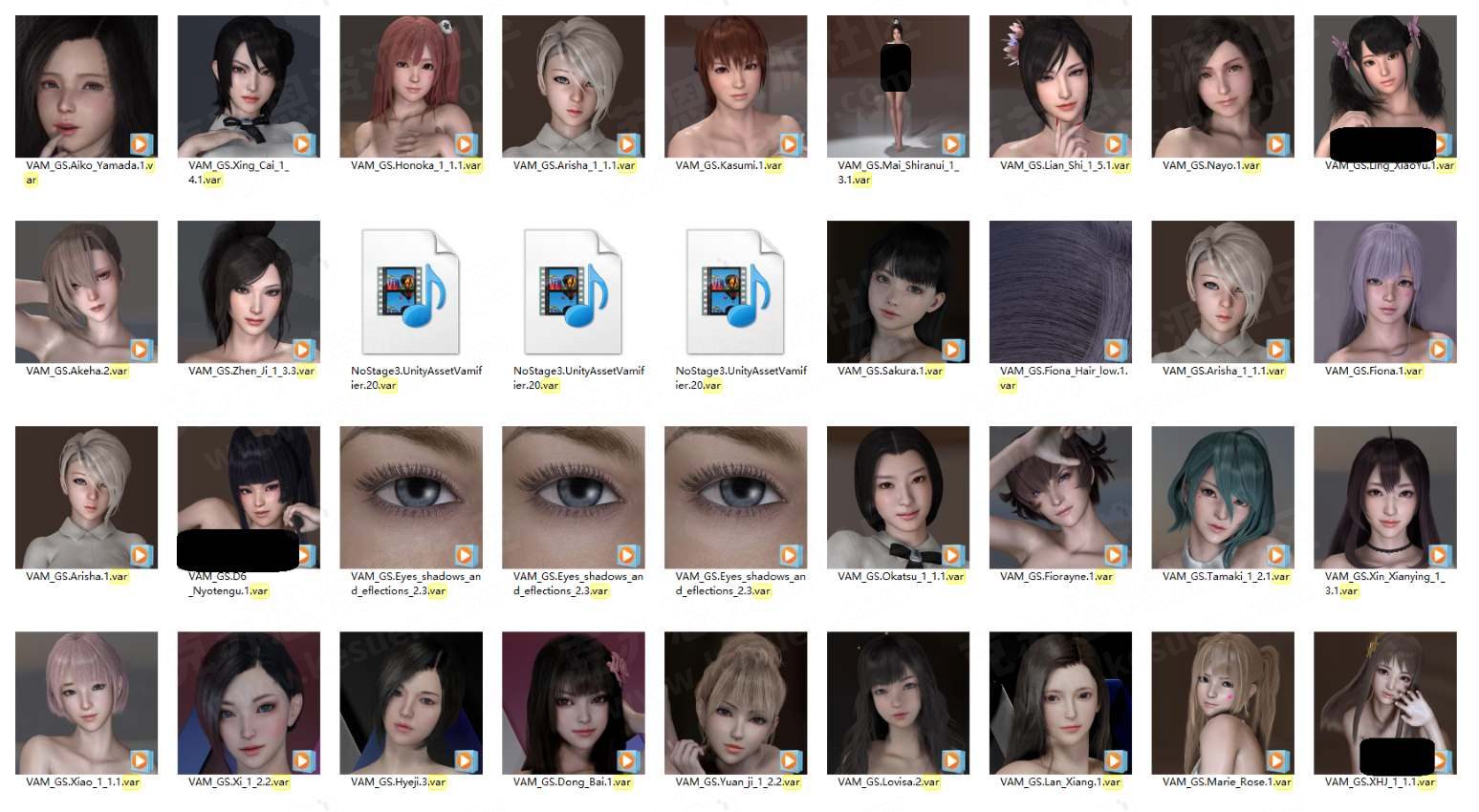 图片[2]-VAM_GS人物合集【更新至2023.10】-VAM®克苏恩资源社区