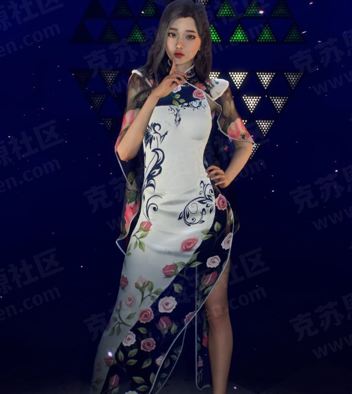 服饰Eros.blue_and_white（青花瓷）-VAM®克苏恩资源社区