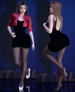 服饰starlu.leather_jacket_and_skirt_set-VAM®克苏恩资源社区