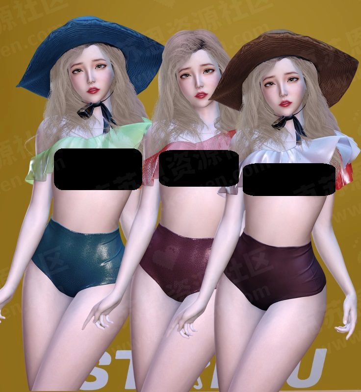 服饰starlu.ruffle_swimsuit-VAM®克苏恩资源社区