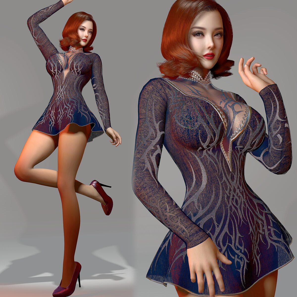 服饰Vmax.KT02_dance_dress-VAM®克苏恩资源社区